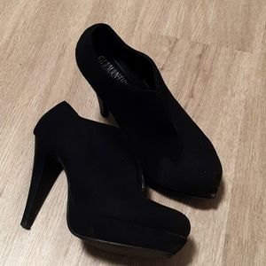 Diamantique black heel Boots Size 8